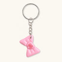 Pink Bow Keychain