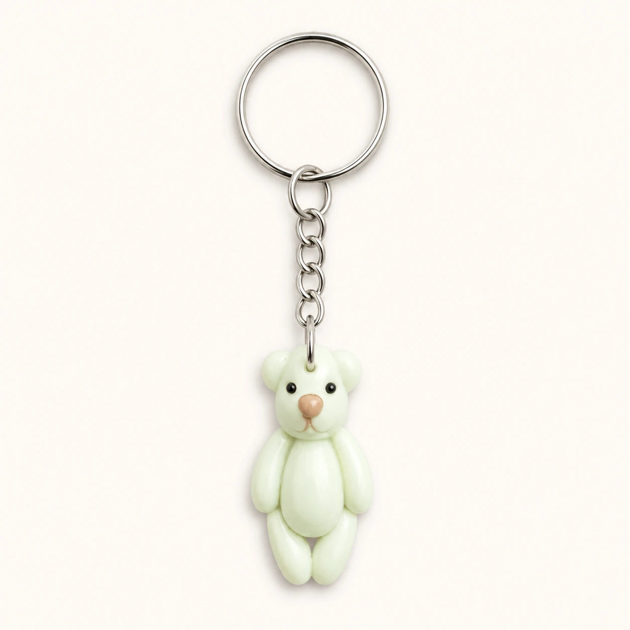 Mint Green Teddy Bear Keychain
