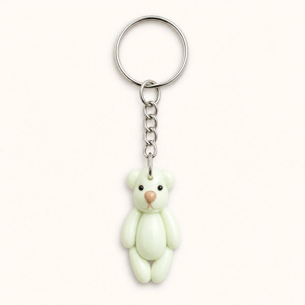 Mint Green Teddy Bear Keychain