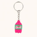 Pink Soda Bottle Keychain
