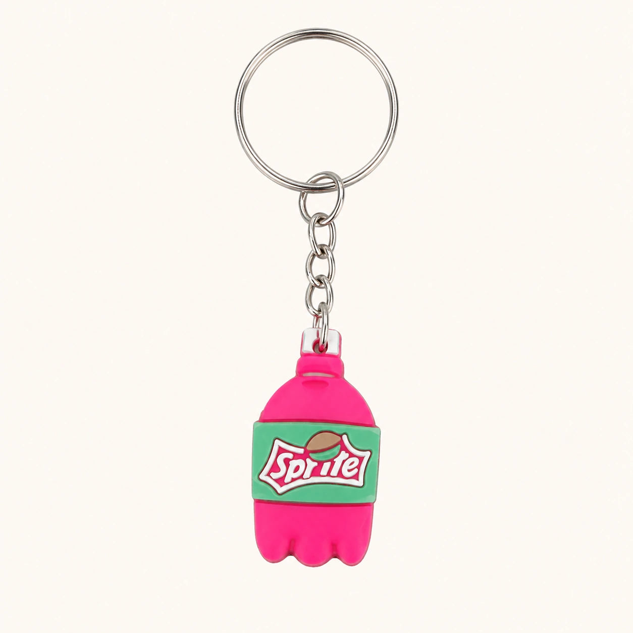 Pink Soda Bottle Keychain