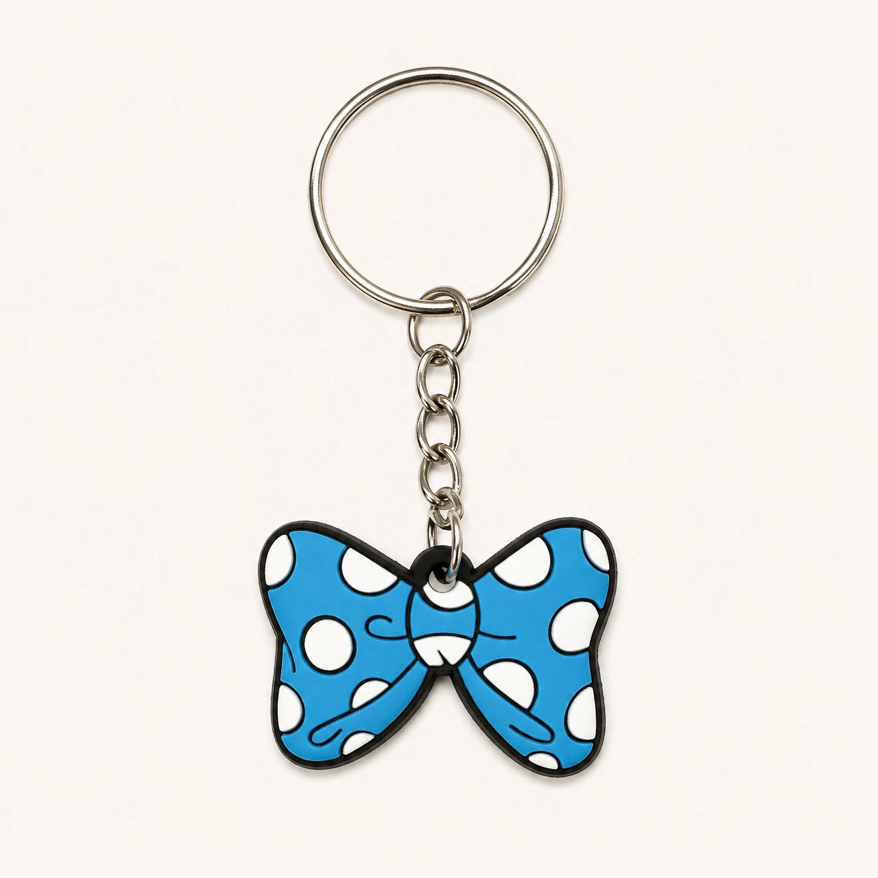 Polka Dot Bow Keychain
