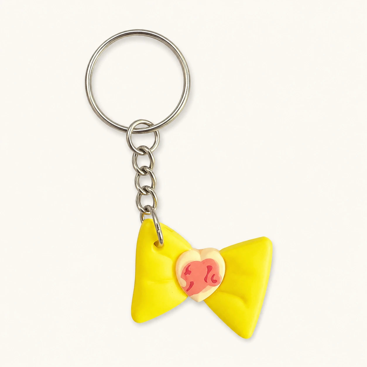 Bow Heart Keychain