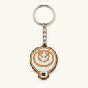 Latte Art Keychain