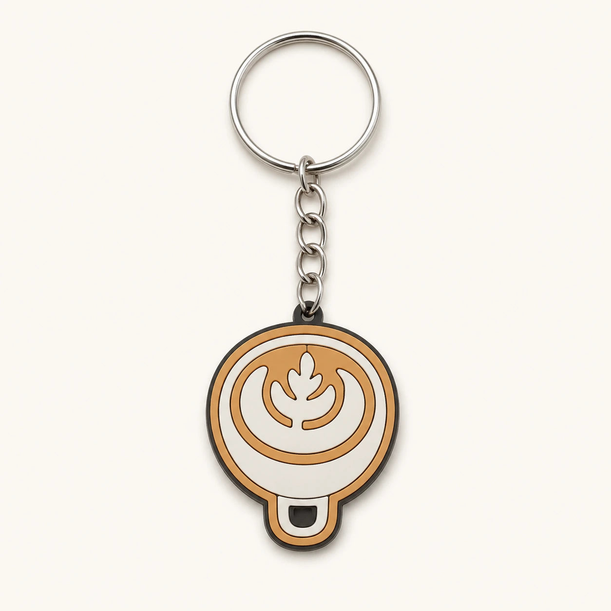 Latte Art Keychain