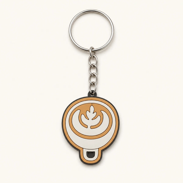 Latte Art Keychain