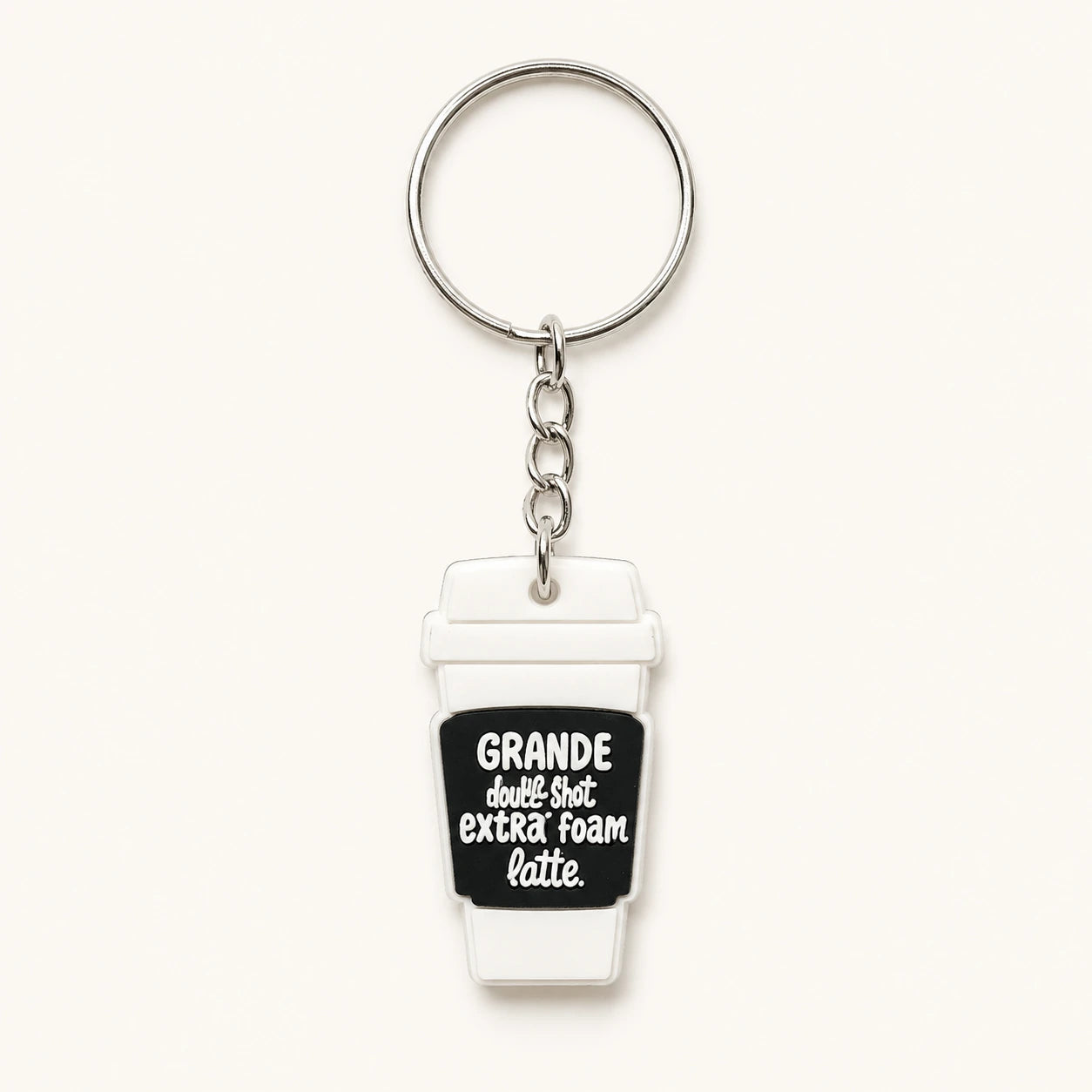 Double Shot Latte Keychain