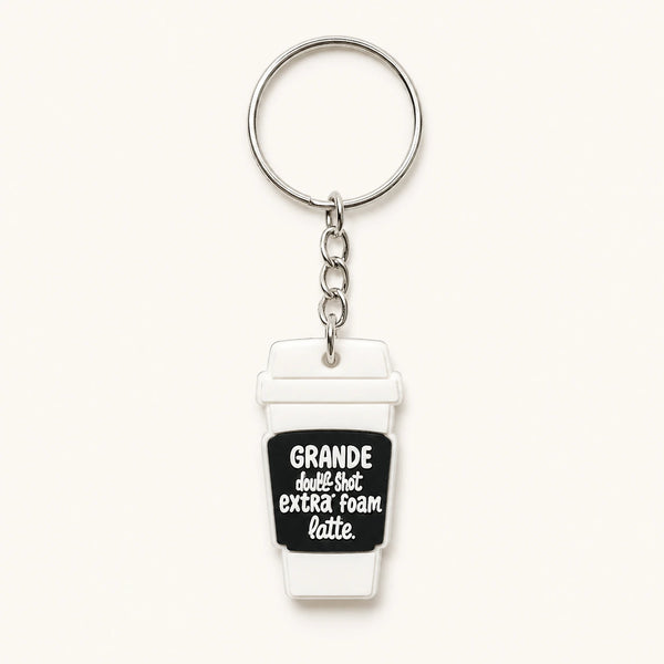 Double Shot Latte Keychain