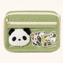 Panda Pen Case — Green