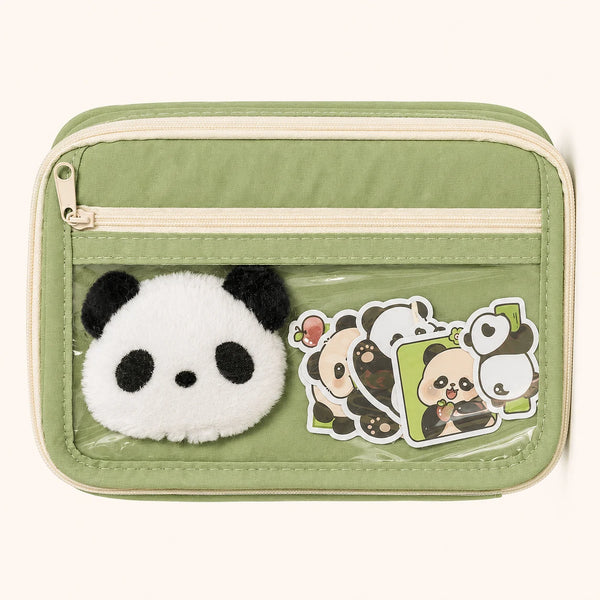 Panda Pen Case Green 1