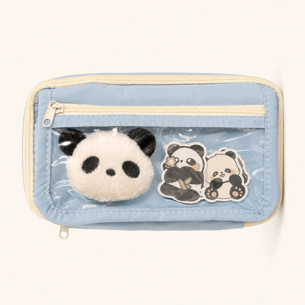 Panda Pen Case Blue 1