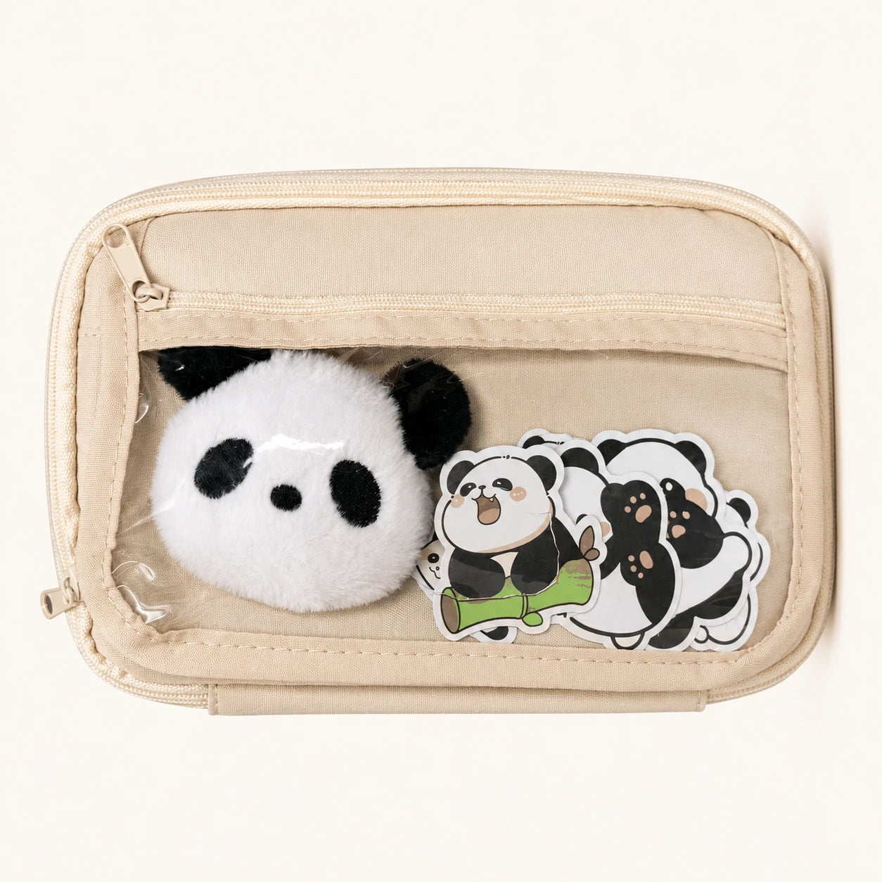 Panda Pen Case Beige 1