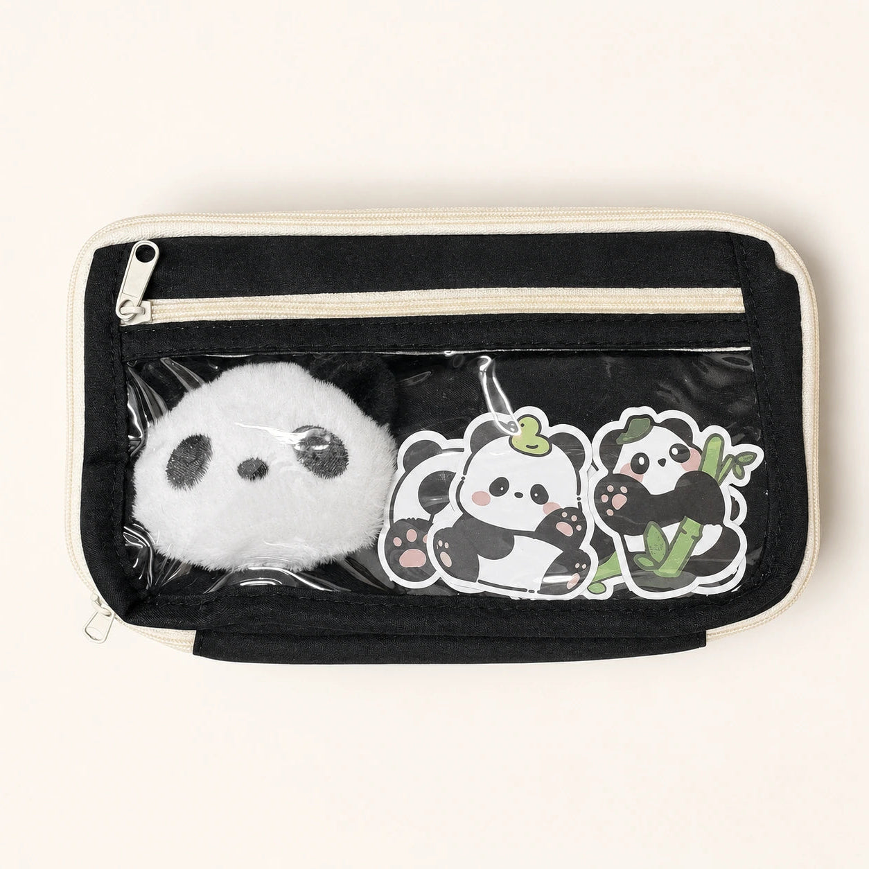 Panda Pen Case Black 3