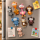 Big Eyes Safari Animal Fridge Magnets — Set of 9 — 2