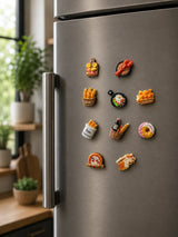 Mini Food 3D Fridge Magnets — Set of 10 — 2
