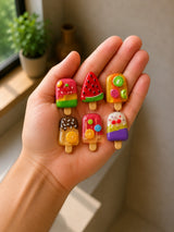 Fruit Popsicle Fridge Magnets — Set of 6 — 3
