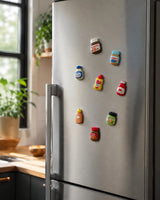 Mini Sauce Jar Fridge Magnets — Set of 8 — 2
