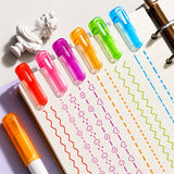 Flower Outline Curve Pens — Set of 6 — 2
