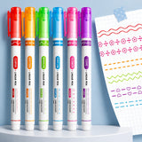 Flower Outline Curve Pens — Set of 6 — 7