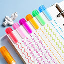 Flower Outline Curve Pens — Set of 6