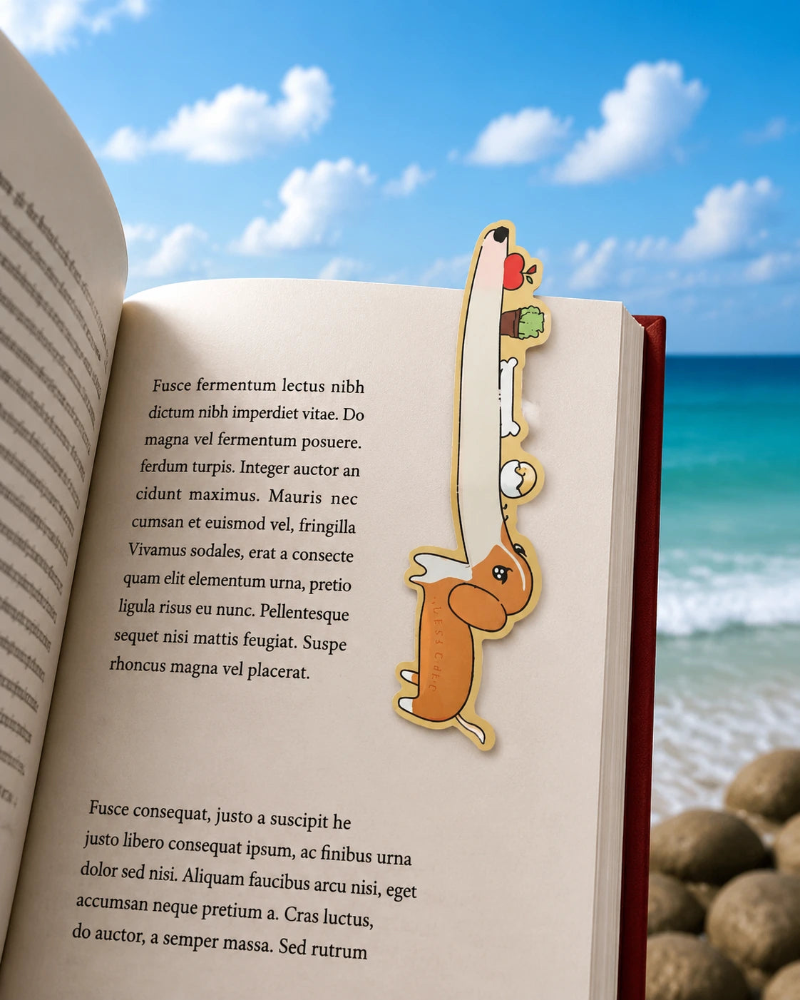 Upside-Down Dachshund Book Tag