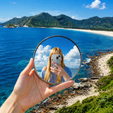 Round Travel Photo Mirror — Wide-Angle Pocket Mirror, 7.5 cm — 3