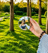 Round Travel Photo Mirror — Wide-Angle Pocket Mirror, 7.5 cm — 5
