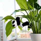Cuddly Panda Hugger — Plush Panda for Fridge, Plants & Shelves — 4
