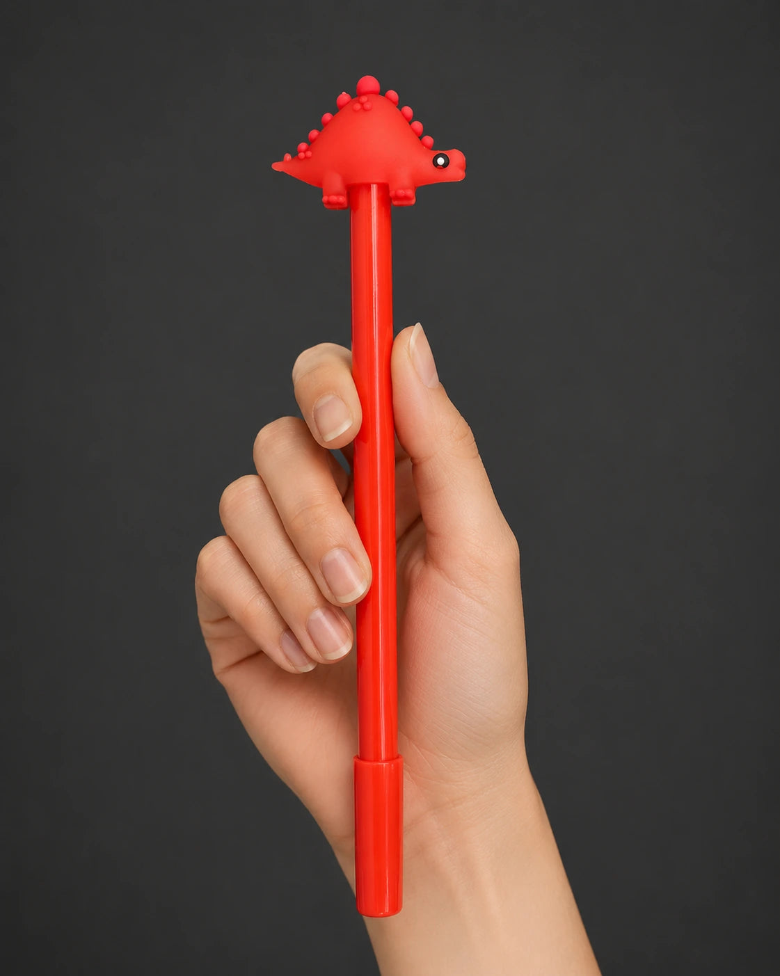 Red Stegosaurus Gel Pen